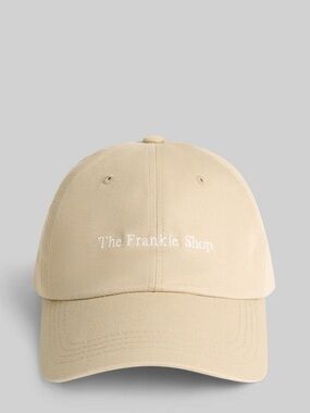 The Frankie Shop Embroidered Baseball Cap in Sand
